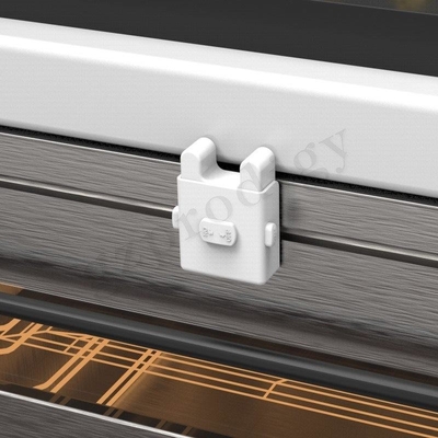 Fechamento de segurança esparadrapo branco plástico resistente ao calor do bebê para a casa Oven Guard