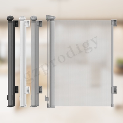 Parede retrátil exterior interna da porta de Prodigy à porta telescópica da segurança da porta retrátil do corrimão para cães