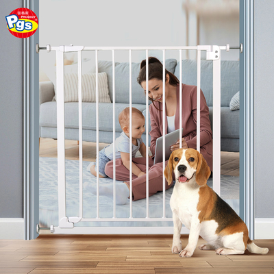 Portão de segurança para cães para escadas Auto-fechamento Portão de segurança para crianças de metal para bebê com pressão montada