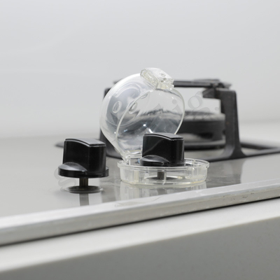 Gás transparente de fixação esparadrapo Oven Knob Safety Cover do grande tamanho