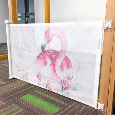 Prodigy Printable Mesh Retractable Baby Gate 71 polegadas Material de liga de alumínio