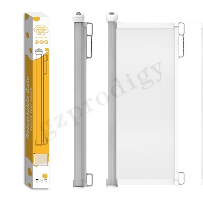 Peso leve Mesh Pet Gate For Stairs retrátil exterior telescópico do OEM