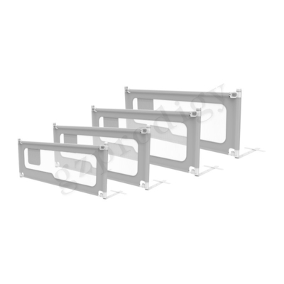 Levantamento destacável visível de Grey Iron Baby Bed Rail verticalmente