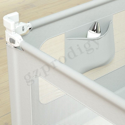 Levantamento destacável visível de Grey Iron Baby Bed Rail verticalmente
