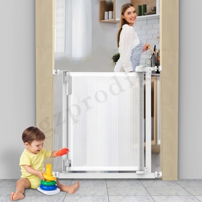 Cerca retrátil de pouco peso resistente Durable White Color do animal de estimação da porta do bebê
