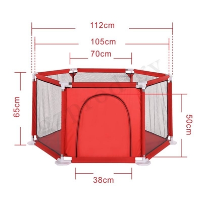 Da tela multicolorido portátil sextavada de Playard Oxford do bebê de Prodigy bebê portátil Playard
