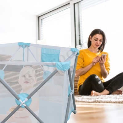 Bebê portátil Playard do curso de Multiscene com tubo de aço inoxidável