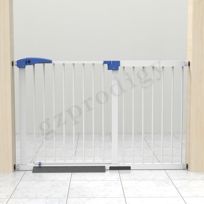 Largura telescópica 17&quot; da porta do metal do bebê do ABS de múltiplos propósitos cor branca preta