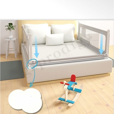 Trilho portátil de nylon 47x64x200cm destacáveis de múltiplos propósitos da cama de bebê