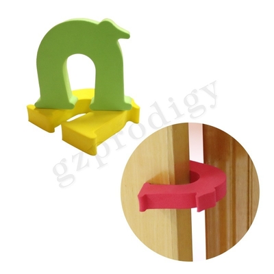 Bujão portátil sem perigo para as crianças da porta dos desenhos animados, bujão inodoro da batida da porta da espuma