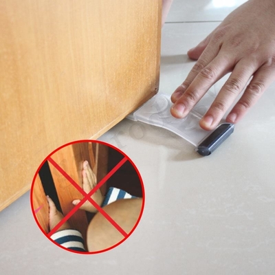 TPR Nonslip sob a cunha da porta, bujão plástico de múltiplos propósitos da porta
