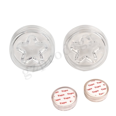 Prodigy PVC Star Redondo 45 * 15mm Porta Botão Muffle Pad Porta de plástico Cunha