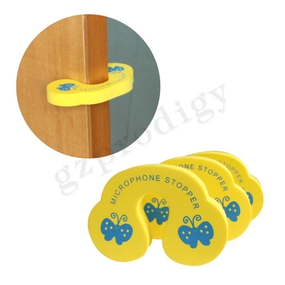 Bujão inodoro Nontoxic da porta da prova da criança, anti braçadeira da porta dos desenhos animados da abrasão