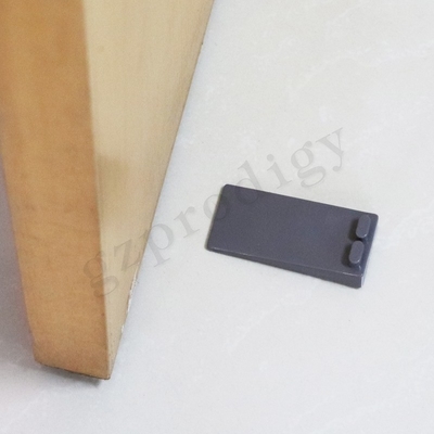 A porta plástica Nonslip do PVC do OEM firma 88x40x19mm Grey Color escuro