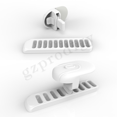 Do ABS resistente do fechamento de segurança do bebê do OEM cor branca material 156x53x68.5mm