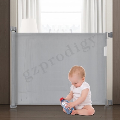 55&quot; - 118&quot; escadas telescópicas de Multiscene Mesh Retractable Baby Gate For