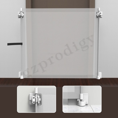 Porta da dobradura da barreira da escada para o material de múltiplos propósitos da tela do PVC dos cães