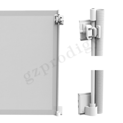 Porta da dobradura da barreira da escada para o material de múltiplos propósitos da tela do PVC dos cães
