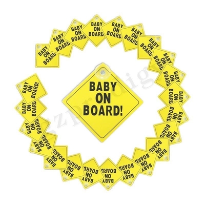 Criança ISO9001 impermeável a bordo da etiqueta, inodoro personalizada a bordo do sinal do carro