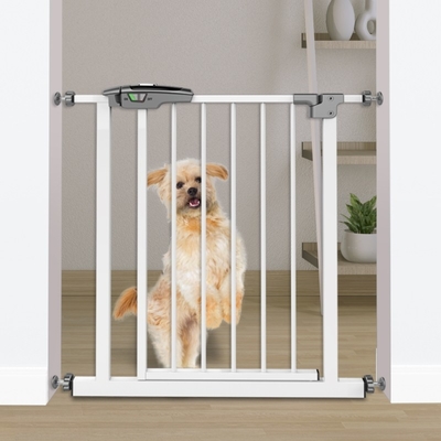Porta tripla do animal de estimação do bebê da proteção porta próxima ajustável da segurança do bebê da porta da segurança do bebê da auto
