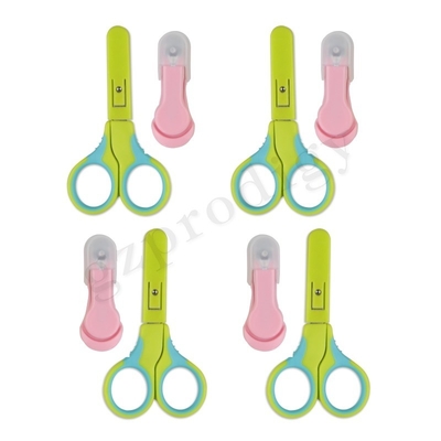 Kit de unhas para bebês Kit de manicure para bebês e pacote de tesoura para unhas de bebês com espia de segurança para recém-nascido