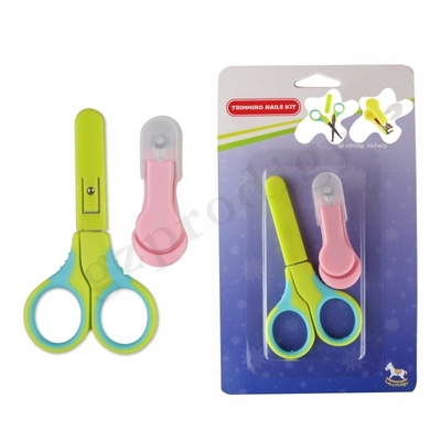 Kit de unhas para bebês Kit de manicure para bebês e pacote de tesoura para unhas de bebês com espia de segurança para recém-nascido