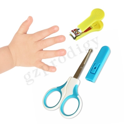 Kit de unhas para bebês Kit de manicure para bebês e pacote de tesoura para unhas de bebês com espia de segurança para recém-nascido