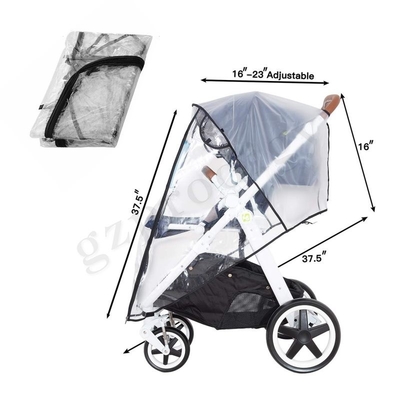 Capa de Chuva para Carrinho de Carrinho de PVC Universal Acessório de Carrinho de Bebê Viagens Protetor Contra Intempéries À Prova de Vento Proteger Contra Poeira