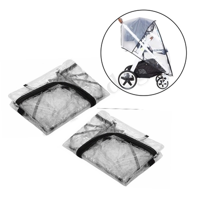 Capa de Chuva para Carrinho de Carrinho de PVC Universal Acessório de Carrinho de Bebê Viagens Protetor Contra Intempéries À Prova de Vento Proteger Contra Poeira