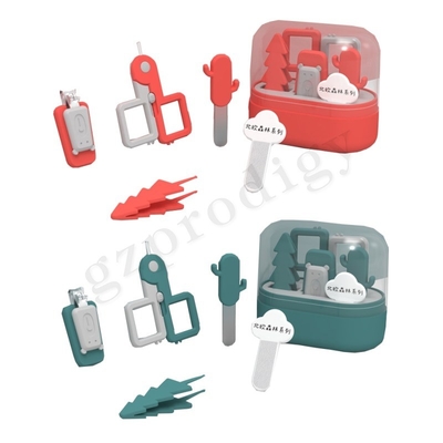 Kit de cortador de unhas estilo fofo para bebês Conjuntos de cortadores de unhas com lixa de unha afiada