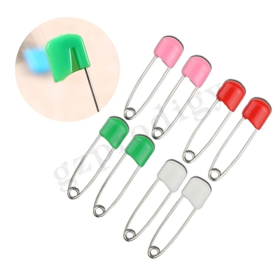 Prodigy 8 Pcs Pins de fraldas Eco - Amigável Pincel de cabeça de plástico com fechaduras de segurança do bebê colorido