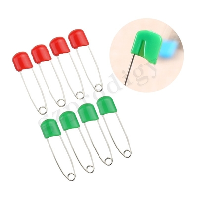 Alfinetes de fraldas de tecido de segurança para bebês de aço carbono durável Tamanho compacto