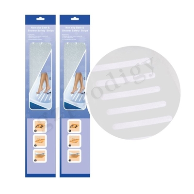 Fita Antiderrapante para Banheiro 20 mm X 38 cm Tiras de Banheira de Segurança Adesivos para Escadas de Chuveiro