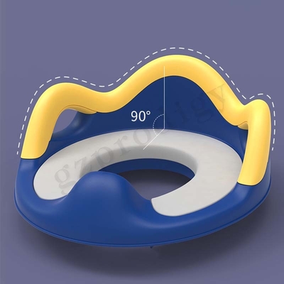 Assento de treinamento para banheiro de bebê em ABS resistente cor azul ou rosa