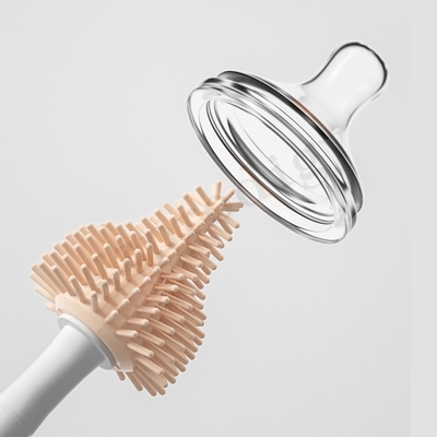 Escova para mamadeira de silicone 3 peças, secagem rápida, outros produtos para bebês, escova para mamilos