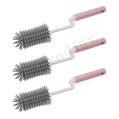 Escova para mamadeira de silicone 3 peças, secagem rápida, outros produtos para bebês, escova para mamilos