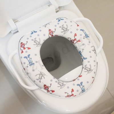Almofada de assento de vaso sanitário oval para crianças de ajuste universal