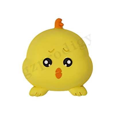 Adesivo de parede de silicone para porta de cunha de plástico de frango engraçado amarelo batente de porta