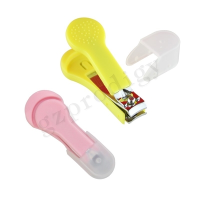 Cor-de-rosa Cortador de unhas de aço-carbono tendência quente de plástico fofinho Cuidados de saúde infantil para bebês