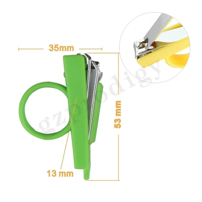 Cortador de unhas profissional para bebê cor verde aço cortador de peças para unhas kit de cuidados com a saúde