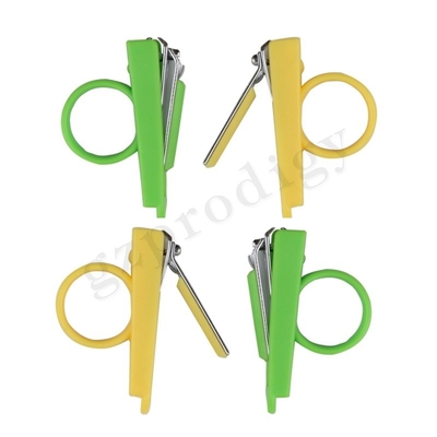 Cortador de unhas profissional para bebê cor verde aço cortador de peças para unhas kit de cuidados com a saúde