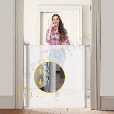 196&quot; porta exterior do animal de estimação da largura extra rolam acima a porta retrátil da segurança do bebê para Ourdoor e interno retráteis