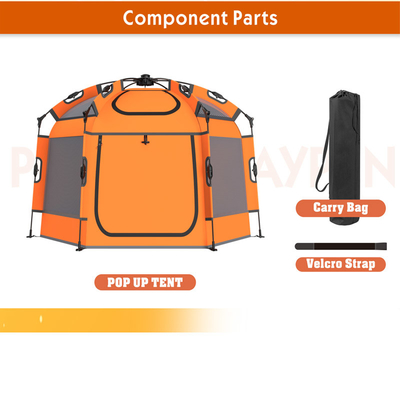 Peso leve Double Lock Pop Up Shop Play Tent para bebês e crianças