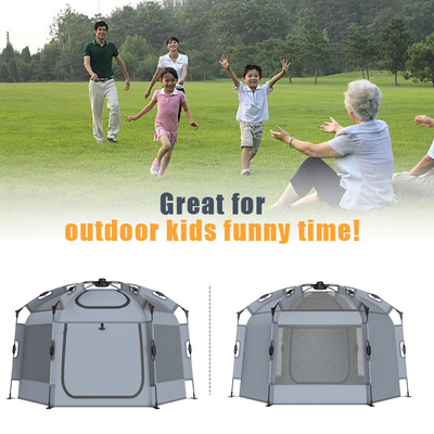 Peso leve Double Lock Pop Up Shop Play Tent para bebês e crianças