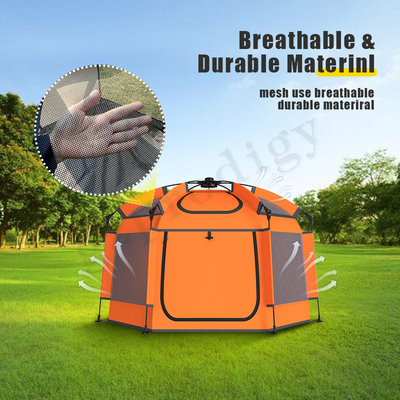 Tenda de brincar pop up de nylon TPU grande espaço tenda dobrável Play House