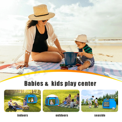 210D Fácil Armazenamento Pop Up Toy Tent Baby Safety Foldable Playhouse Tent