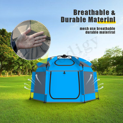 210D Fácil Armazenamento Pop Up Toy Tent Baby Safety Foldable Playhouse Tent